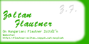 zoltan flautner business card